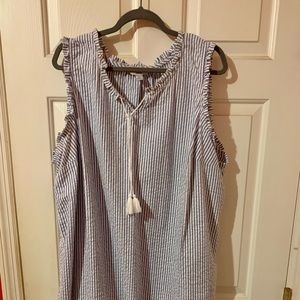 CROFT & BARROW SEERSUCKER TOP